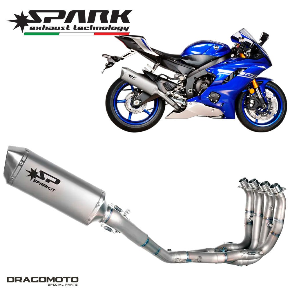 YAMAHA YZF-R6 600 R6 GYTR 2022-2024 Full exhaust SPARK Force