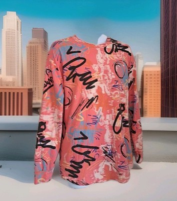 YININF Men s XXL T-shirt Graffiti Streetwear Multi Color All Over Print Stretch 