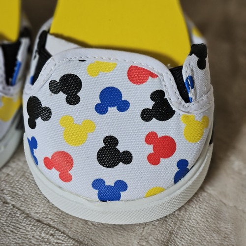 Build a Bear Downtown Disney Shoes Sneakers Vans Slip-ons Mickey Mouse Rare HTF - Bild 3 von 6