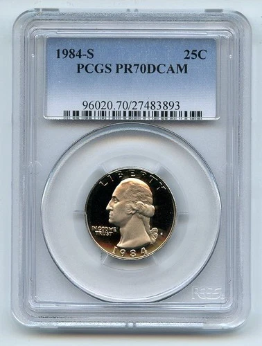 1984-S Washington Quarter Proof — photo from another recent sale