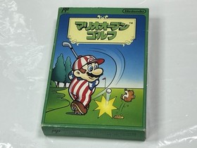 Mario Open Golf Nintendo Famicom NES Game /Box /Case No Manaua Tested Authentic