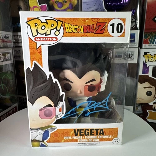 Chris Sabat Signed Dragon Ball Z Vegeta Funko Pop #10 JSA WITNESSED COA