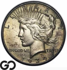 1934 Peace Dollar, Semi-Key Date, Choice AU++