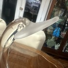 Vintage Signed Murano 14.5” 17.5” Glass Swan Sculptures Frosted Bills Panels MCM — photo 7