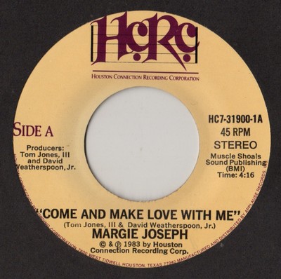 Margie Joseph - Come And Make Love With Me (7'', Single)