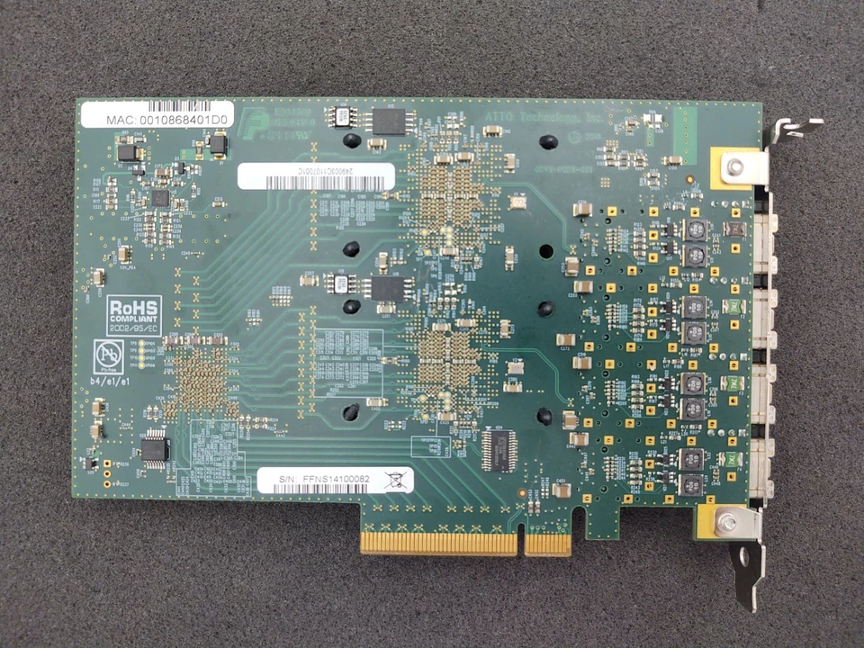 ATTO FastFrame FF-NS14 Quad-Port 10Gb FC PCIe x8  Network Adapter + 4x 10Gb SFP+ - Image 4 of 4