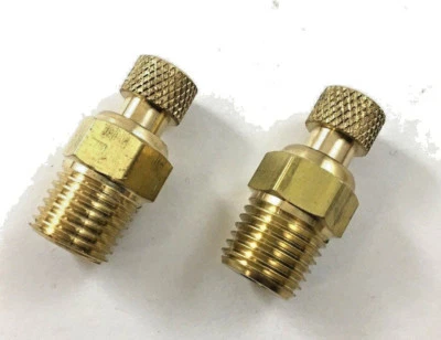 2 PACK - CAMPBELL HAUSFELD D1403 TWIST 1/4" TANK DRAIN VALVE DC14