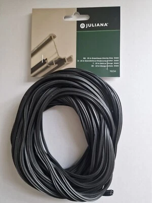 Halls Greenhouse Glass Rubber Glazing Seal. Free P&P. Length via drop down box.