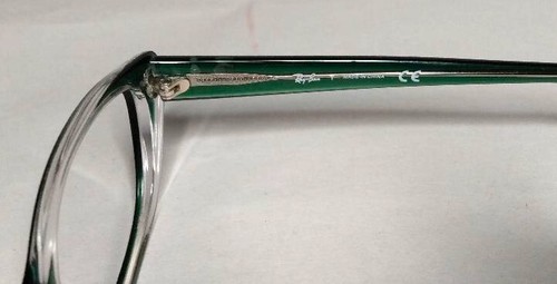 RAY BAN RB 5242 5162 EYEGLASS FRAMES- GREEN GRADIENT ON CLEAR-CAT EYE– 53/18 140 - Picture 7 of 9