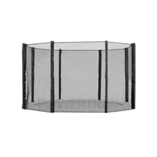 NNEDPE 8ft Replacement Trampoline Safety Net Outdoor Enclosure 6 Pole