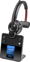 Poly Savi 8410 Office Schwarz Bluetooth Mono On-Ear Dect Headset MS Teams NEU