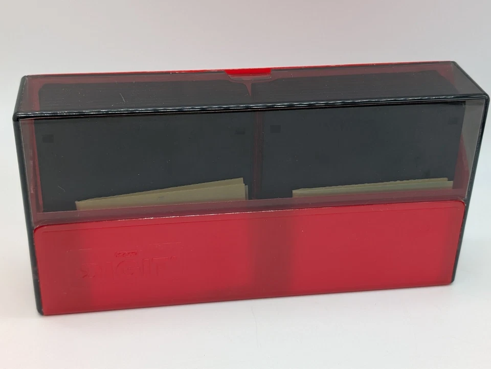 Diskettenbox Digit + 20xHD 3,5" Disketten BASF schwarz NOS + 20xDiskettenlabel - Bild 3 von 4