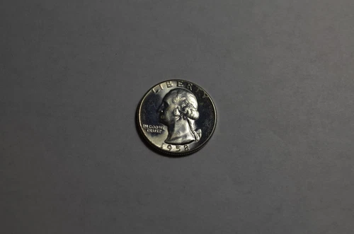 1958 BRILLIANT UNCIRCULATED SILVER WASHINGTON QUARTER FULL MINT LUSTER #37