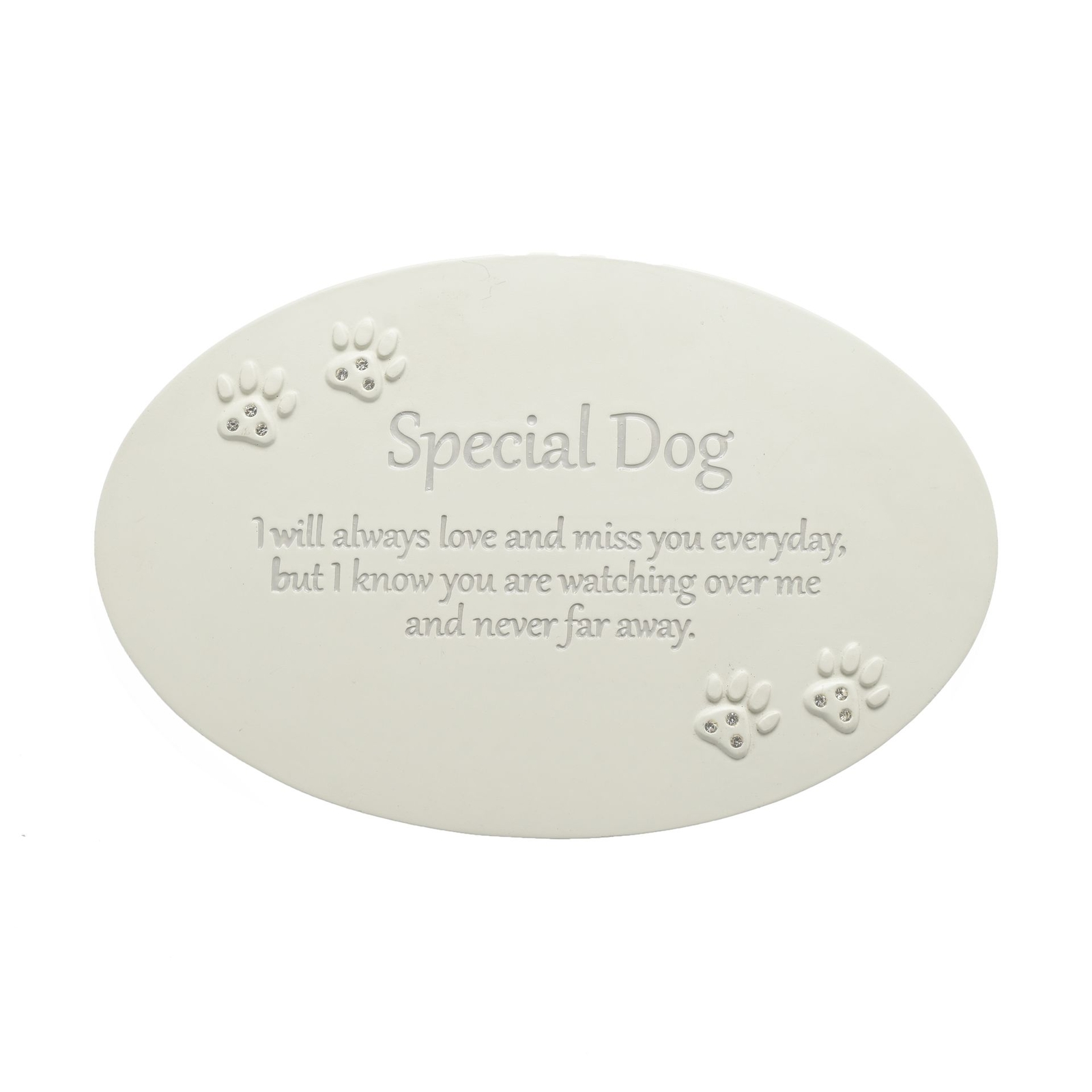 Thoughts of You Resin Memorial Plaque - Dog