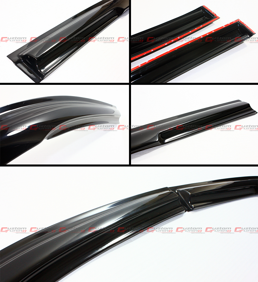 Viseras Deflectoras Para Ventanas De Honda Civic 2012-2015 | Estilo 3D Cup, Ahumadas, Paquete De 4 Piezas