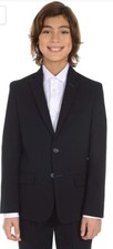Calvin Klein Boys' Bi-Stretch Blazer Suit Jacket, Size 18R, Black   