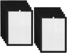 2 HEPA Filters + 8 Carbon Replacement Filter for VEVA Prohepa 9000 Air Purifier