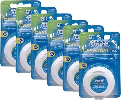 ORAL-B Oral B Essential Waxed Mint Essential Dental Floss 50meter Length
