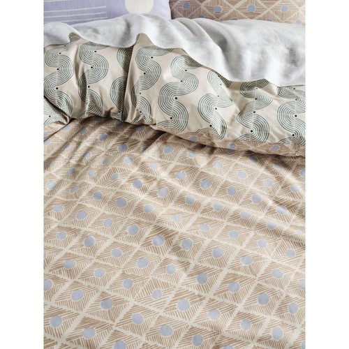 Linen House Aida Quilt Cover Set | Double | Sky - Picture 3 of 6