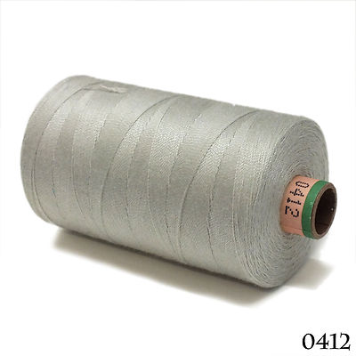Amann 100% Polyester Core-Spun Sewing Thread  Sabac 80 1000M Color 0412 Gray