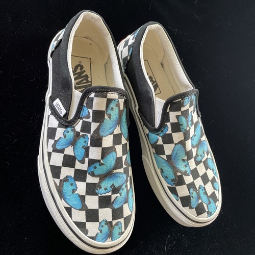 vans butterfly checkerboard