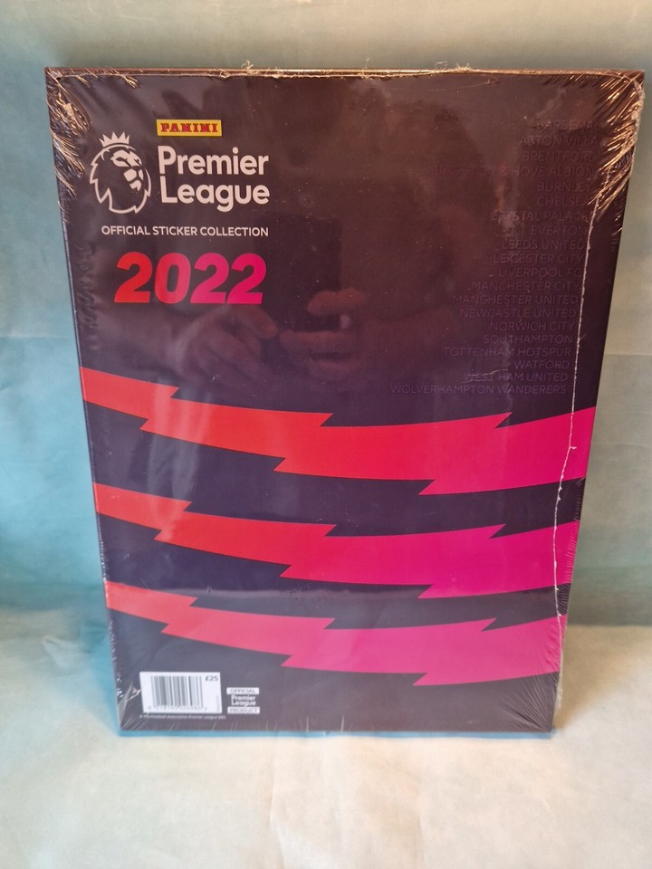 Panini Premier League 2022 Hard Back Sticker Album New Sealed eBay