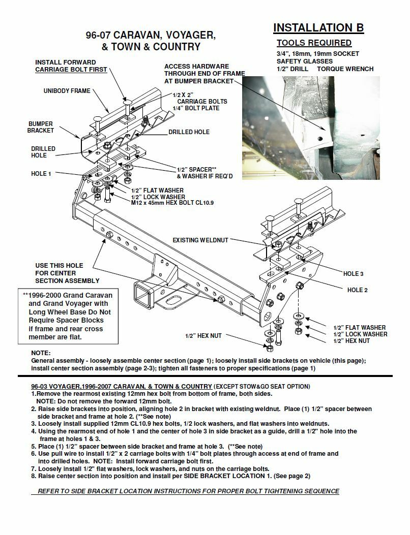 2\" Class 3 Trailer Hitch Receiver Towing For Dodge Ford GMC Chevy Mazda Nissan