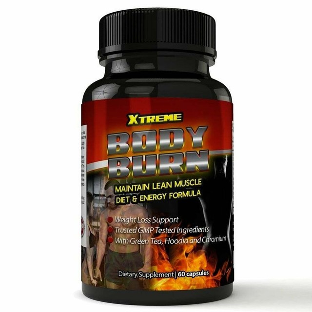 Xtreme Body Burn Fat Burner Pills Weight Loss Diet Supplement 60 Caps