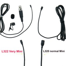 L322 Very Mini Lavalier Lapel Microphone For Shure Wireless BodyPack TA4F 4Pin