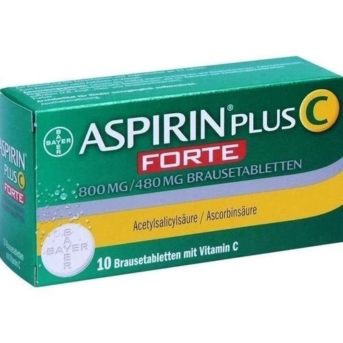 BAYER VITAL GMBH ASPIRIN plus C forte 800 mg/480 mg Brausetabletten 10 ST PZN 10836596