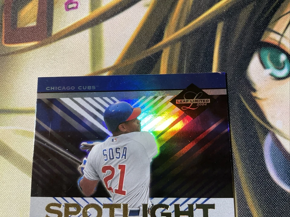 2004 Leaf Limited Previews Spotlight Gold 29/50 Only. Sammy Sosa #11 - Image 3 of 4