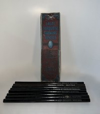 Antica scatola portamatite aquila n. 375 matite assortite Eberhard Faber Dixons Wallace