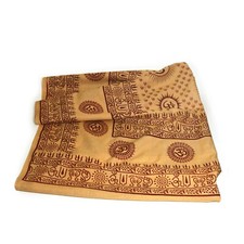Meditation Yoga Prayer Shawl - Mantra Om - Peach Large