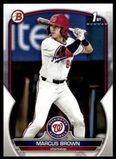 2023 Bowman Draft #BD-26 Marcus Brown Washington Nationals Baseball 1st