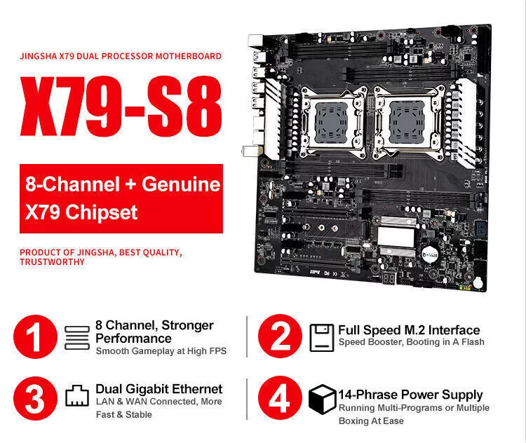Jingsha x79 hotsell dual cpu motherboard