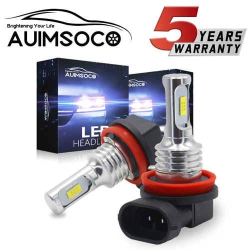 H11 LED Headlight Super Bright Bulbs Kit 8000K White 330000LM High/Low Beam