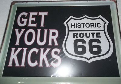 Get Your Kicks on Route 66 Metal Sign