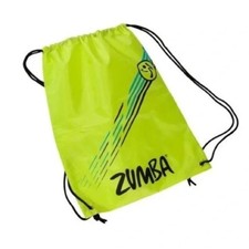 Zumba Fitness Zoom Zoom Drawstring Bag Backpack Neon Green Yellow