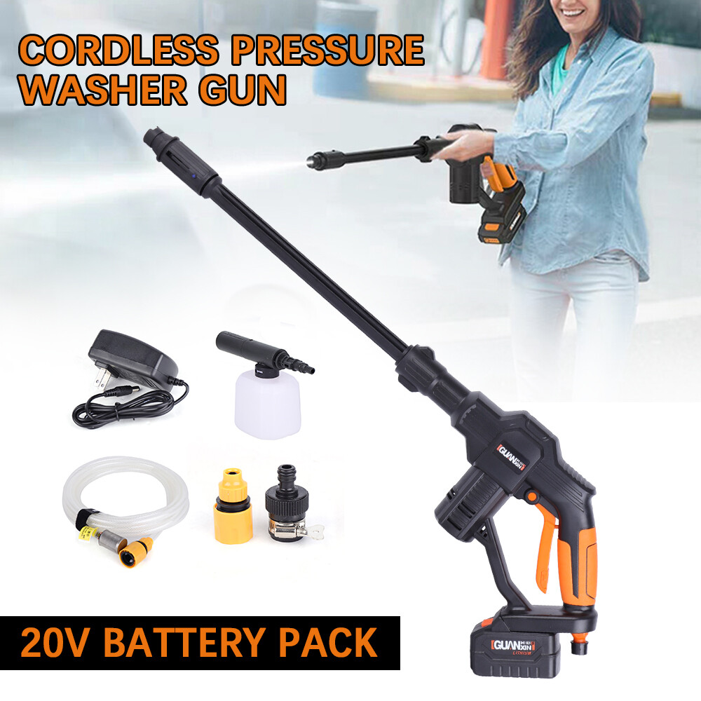 high pressure water gun car washer manual cleaning gun kit cordless