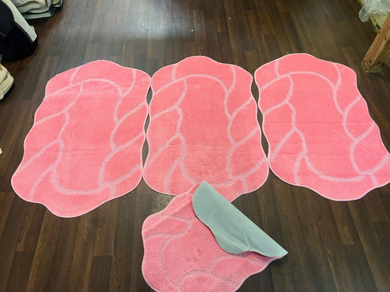 ROMANY WASHABLE GYPSY MATS REGULAR SIZE 4PCS SET NON SLIP DARCEY DESIGN