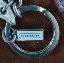 RARE Vtg. COACH LUCKY CHARM FOB BAG CHARM KEYCHAIN HANG TAG