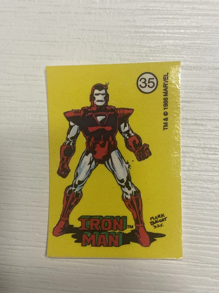 1986 Marvel Universe Sticker Set of 77 Ironman Hulk Hawkeye - Image 3 of 4