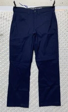 Eddie Bauer Rainer Tech Pant 32x32 Apx 32x29 Navy Stretch Nylon Blend Hiking