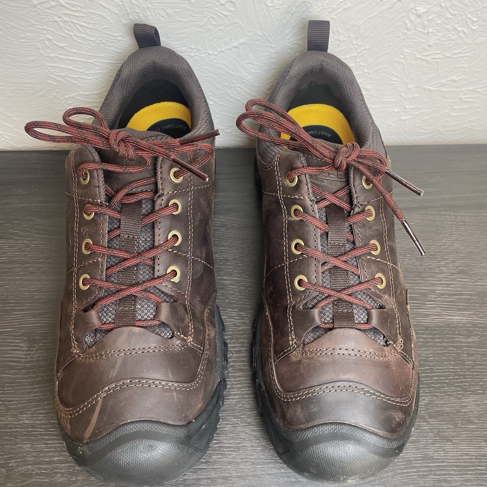 Scarpe da trekking Keen Targhee III Oxford larghe uomo 10 5 pelle nuove senza scatola marrone