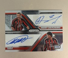 2025-26 Prizm FIFA Dual Auto KAKA & SHEVCHENKO - AC Milan- Autograph Soccer Card