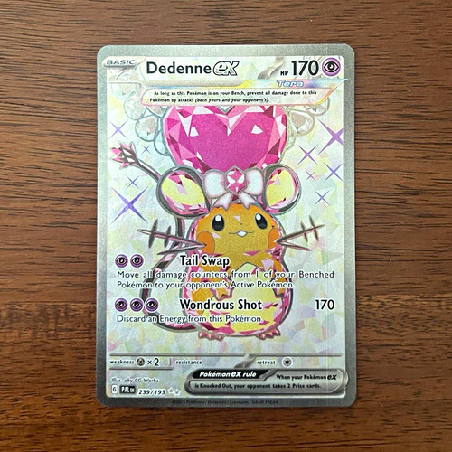 Dedenne ex 239/193 Paldea Evolved Full Art Holo Ultra Rare Pokemon 2023 EN