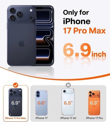 TORRAS Ostand Q3 Air for iPhone 17 Pro Max Case 6.9” with 360