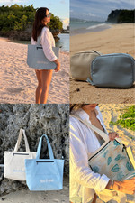 Waterproof Beach, Travel, Gym, Everyday Bag With Matching Pouch