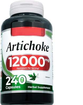 Organic Artichoke 12000mg 240 caps Non-GMO/Gluten Free