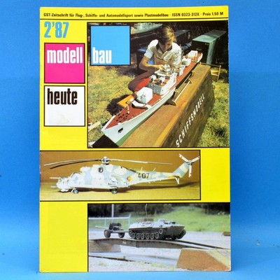 Modellbau heute 2 1987 GST DDR Flugmodell Schiffsmodell Bauplan Bark Neumann